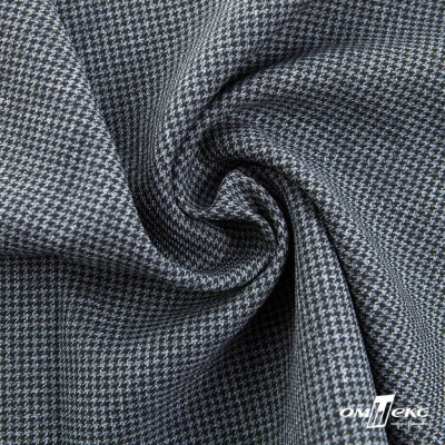 Ткань костюмная Пье-де-пуль 24013, 210 гр/м2, шир.150см, цвет чёрн/св.серый - купить в Пскове. Цена 334.18 руб.