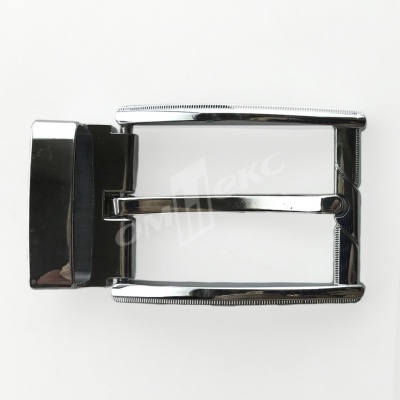 Пряжка металлическая для мужского ремня 845005А#2 (шир.ремня 40 мм), цв.-никель - купить в Пскове. Цена: 110.29 руб.