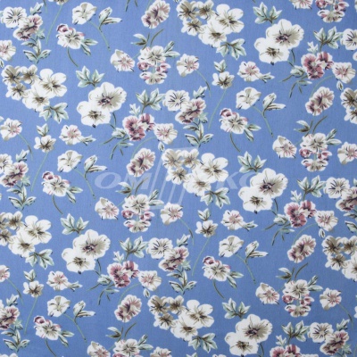 Плательная ткань "Фламенко" 12.1, 80 гр/м2, шир.150 см, принт растительный - купить в Пскове. Цена 241.49 руб.