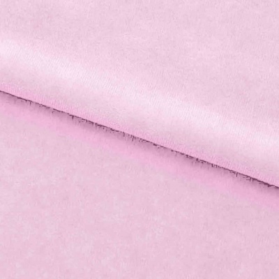 Велюр JS LIGHT 1, 220 гр/м2, шир.150 см, (3,3 м/кг), цвет бл.розовый - купить в Пскове. Цена 1 055.34 руб.