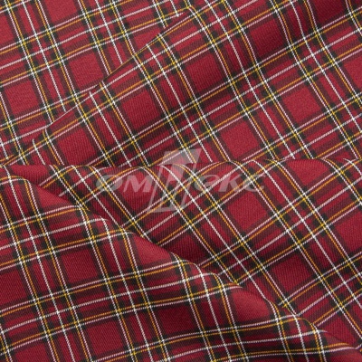 Ткань костюмная клетка 24379 2012, 230 гр/м2, шир.150см, цвет бордовый/бел/жел - купить в Пскове. Цена 539.74 руб.