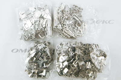 Крючки брючные 4 шипа "Стром" 144 шт. никель - купить в Пскове. Цена: 383.97 руб.