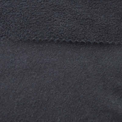 Флис DTY, 130 г/м2, шир. 150 см, цвет чёрный - купить в Пскове. Цена 694.22 руб.