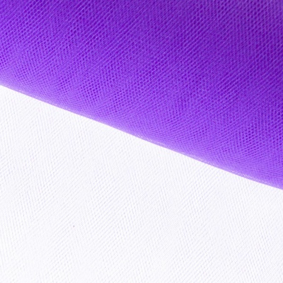 Фатин блестящий 16-85, 12 гр/м2, шир.300см, цвет фиолетовый - купить в Пскове. Цена 109.72 руб.