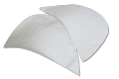 Плечевые накладки И-8 НЦ, составные, цвет белый - купить в Пскове. Цена: 47.27 руб.
