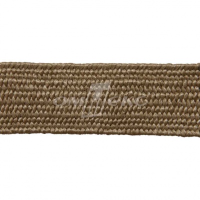 Тесьма отделочная полипропиленовая плетеная эластичная #2, шир. 40мм, цв.- соломенный - купить в Пскове. Цена: 50.99 руб.