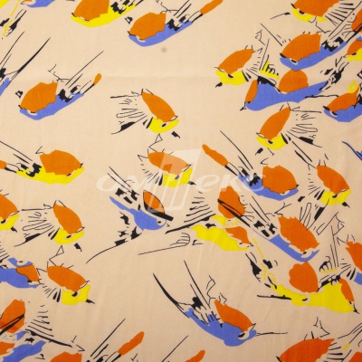 Плательная ткань "Софи" 14.1, 75 гр/м2, шир.150 см, принт птицы - купить в Пскове. Цена 241.49 руб.