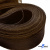 Регилиновая лента, шир.100мм, (уп.25 ярд), цв.- коричневый - купить в Пскове. Цена: 694.13 руб.