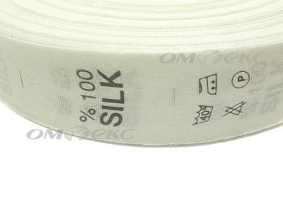 Состав и уход за тк.100% Silk (1000 шт) - купить в Пскове. Цена: 520.46 руб.