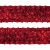 Тесьма с пайетками 3, шир. 35 мм/уп. 25+/-1 м, цвет красный - купить в Пскове. Цена: 1 308.30 руб.