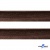 Кант атласный 074, шир. 12 мм (в упак. 65,8 м), цвет коричневый - купить в Пскове. Цена: 237.16 руб.
