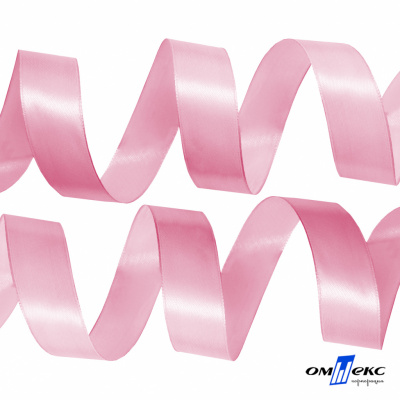 050-нежно-розовый Лента атласная упаковочная (В) 85+/-5гр/м2, шир.25 мм (1/2), 25+/-1 м - купить в Пскове. Цена: 53.96 руб.