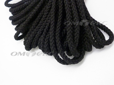 Шнур В-035 4 мм круп.плетение 100 м черный - купить в Пскове. Цена: 156.40 руб.