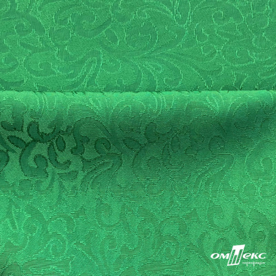 Ткань жаккард королевский, 100% полиэстр 180 г/м 2, шир.150 см, цв-зеленый - купить в Пскове. Цена 293.39 руб.