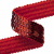 Тесьма с пайетками 3, шир. 20 мм/уп. 25+/-1 м, цвет красный - купить в Пскове. Цена: 778.19 руб.