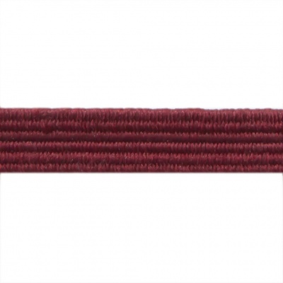Резиновые нити с текстильным покрытием, шир. 6 мм ( упак.30 м/уп), цв.- 88-бордо - купить в Пскове. Цена: 155.22 руб.