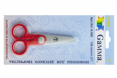 Ножницы G-508 детские 130 мм - купить в Пскове. Цена: 118.32 руб.