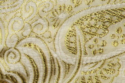 Ткань костюмная жаккард №5, 140 гр/м2, шир.150см, цвет золото - купить в Пскове. Цена 383.29 руб.