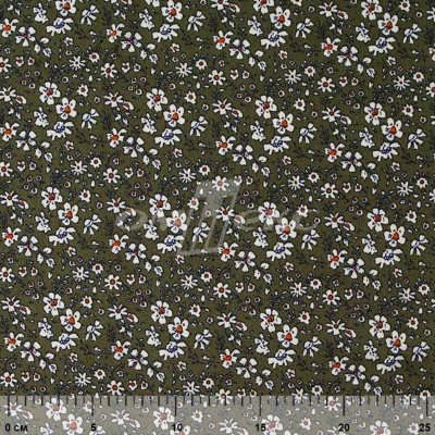 Плательная ткань "Фламенко" 11.2, 80 гр/м2, шир.150 см, принт растительный - купить в Пскове. Цена 259.21 руб.