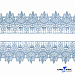 Кружево гипюр 0575-2342, шир. 50 мм/уп.13,7 м, цвет 132-голубой