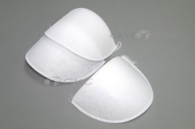 Плечевые накладки ОВ-10, обшитые, цвет белый - купить в Пскове. Цена: 16.83 руб.