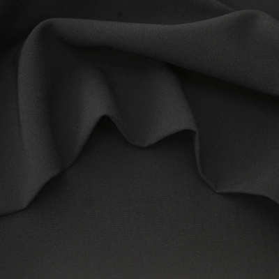 Костюмная ткань "Элис", 200 гр/м2, шир.150см, цвет чёрный - купить в Пскове. Цена 306.20 руб.