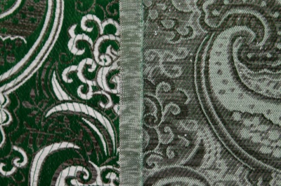 Ткань костюмная жаккард, 135 гр/м2, шир.150см, цвет зелёный№4 - купить в Пскове. Цена 441.94 руб.