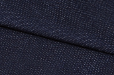 Ткань джинсовая №96, 160 гр/м2, шир.148см, цвет т.синий - купить в Пскове. Цена 350.42 руб.
