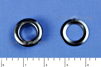 Люверсы металлические, блочка/кольцо, №5 (8 мм) упак.1000 шт- цв.никель - купить в Пскове. Цена: 392 руб.