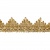 Тесьма металлизированная 0384-0240, шир. 40 мм/уп. 25+/-1 м, цвет золото - купить в Пскове. Цена: 490.74 руб.