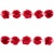 Тесьма плетеная "Рюш", упак. 9,14 м, цвет красный - купить в Пскове. Цена: 46.82 руб.