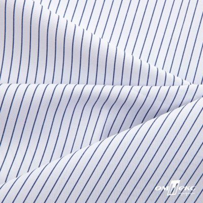 Ткань сорочечная Ронда, 115 г/м2, 58% пэ,42% хл, шир.150 см, цв.4-синяя, (арт.114) - купить в Пскове. Цена 306.69 руб.