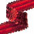 Тесьма с пайетками 3, шир. 30 мм/уп. 25+/-1 м, цвет красный - купить в Пскове. Цена: 1 087.39 руб.