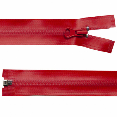 Молния водонепроницаемая PVC Т-7, 60 см, разъемная, цвет (820) красный - купить в Пскове. Цена: 49.39 руб.