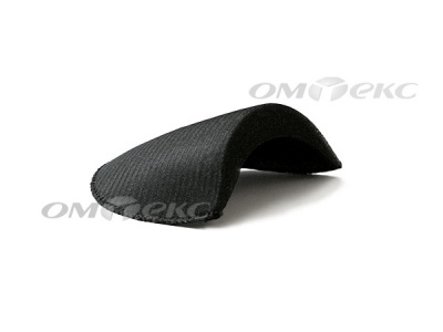 Плечевые накладки OВТ-10, обшитые, цвет чёрный - купить в Пскове. Цена: 17.64 руб.