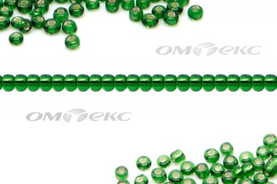 Бисер (SL) 11/0 ( упак.100 гр) цв.27В - зелёный - купить в Пскове. Цена: 53.34 руб.