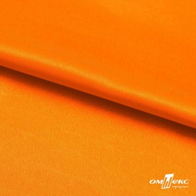 Поли креп-сатин 15-1263, 125 (+/-5) гр/м2, шир.150см, цвет оранжевый - купить в Пскове. Цена 155.57 руб.