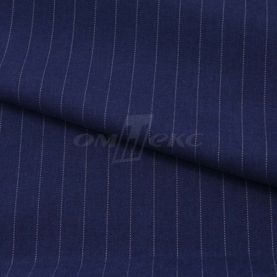 Костюмная ткань "Жаклин", 188 гр/м2, шир. 150 см, цвет тёмно-синий - купить в Пскове. Цена 430.84 руб.
