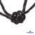 Шнурки #3-10, круглые с наполнителем 130 см, светоотражающие, цв.-чёрный - купить в Пскове. Цена: 75.38 руб.