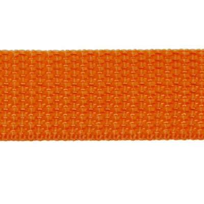 Стропа текстильная, шир. 25 мм (в нам. 50+/-1 ярд), цвет оранжевый - купить в Пскове. Цена: 409.94 руб.