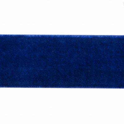 Лента бархатная нейлон, шир.25 мм, (упак. 45,7м), цв.74-василек - купить в Пскове. Цена: 981.09 руб.
