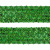 Тесьма с пайетками D4, шир. 35 мм/уп. 25+/-1 м, цвет зелёный - купить в Пскове. Цена: 1 308.30 руб.