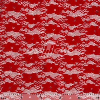 Кружевное полотно стрейч 15A61/RED, 100 гр/м2, шир.150см - купить в Пскове. Цена 1 597.08 руб.