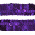 Тесьма с пайетками 12, шир. 20 мм/уп. 25+/-1 м, цвет фиолет - купить в Пскове. Цена: 778.19 руб.