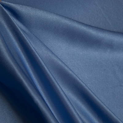 Поли креп-сатин 16-4132, 125 (+/-5) гр/м2, шир.150см, цвет голубой - купить в Пскове. Цена 157.15 руб.