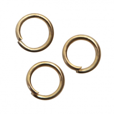 Кольцо  соединительное для бижутерии 5 мм, цв.-золото - купить в Пскове. Цена: 0.44 руб.