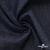 Ткань костюмная "Джинс" с начесом, 320 г/м2, 80% хлопок 20%полиэстер, шир. 160 см, т.синий - купить в Пскове. Цена 492.24 руб.