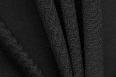 Трикотаж "Grange" BLACK 1# (2,38м/кг), 280 гр/м2, шир.150 см, цвет чёрно-серый - купить в Пскове. Цена 861.22 руб.