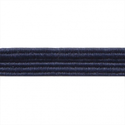 Резиновые нити с текстильным покрытием, шир. 6 мм ( упак.30 м/уп), цв.- 117-т.синий - купить в Пскове. Цена: 152.05 руб.