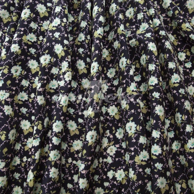 Плательная ткань "Софи" 8.1, 75 гр/м2, шир.150 см, принт растительный - купить в Пскове. Цена 243.96 руб.